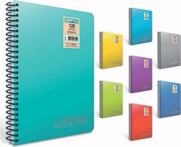 Gıpta Chromo A4 80 Yp.Çizgili Defter Pp.Kapak 1337 - Image 1