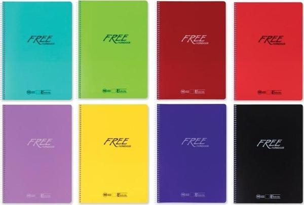 Keskin Free A4 40 Yp Pp Kapak Kareli Defter 320392 - Image 1