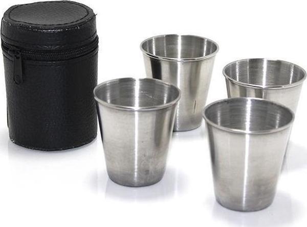 4’Lü Sılver Shot Bardak Seti - Image 1