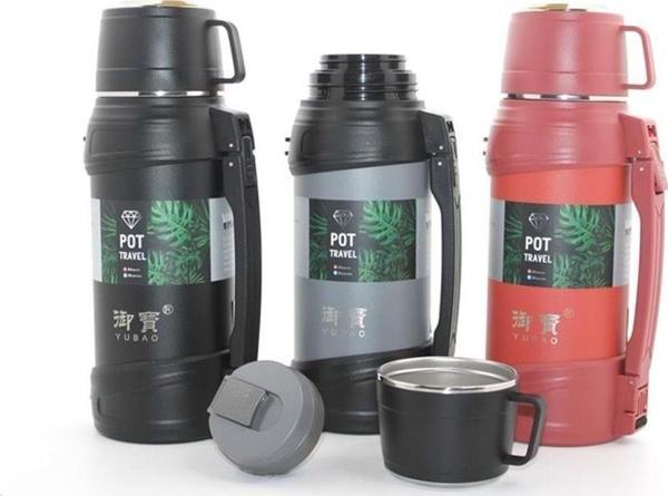 Paslanmaz Çelik Çift Katmanlı Termos 1.6 Lt - Image 1
