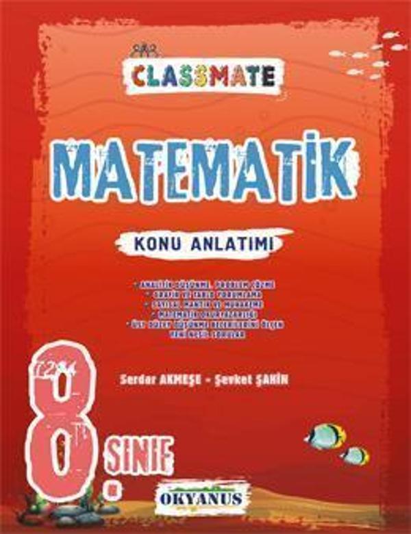 Okyanus 8. Sınıf Matematik Classmate Konu Anlatımlı Okyanus Yayıncılık - Okyanus Eğitim - Image 1
