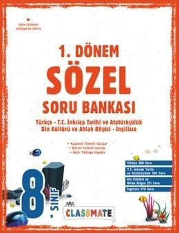 Okyanus 8. Sınıf Sözel 1. Dönem Classmate Soru Bankası - Okyanus Eğitim - Image 1