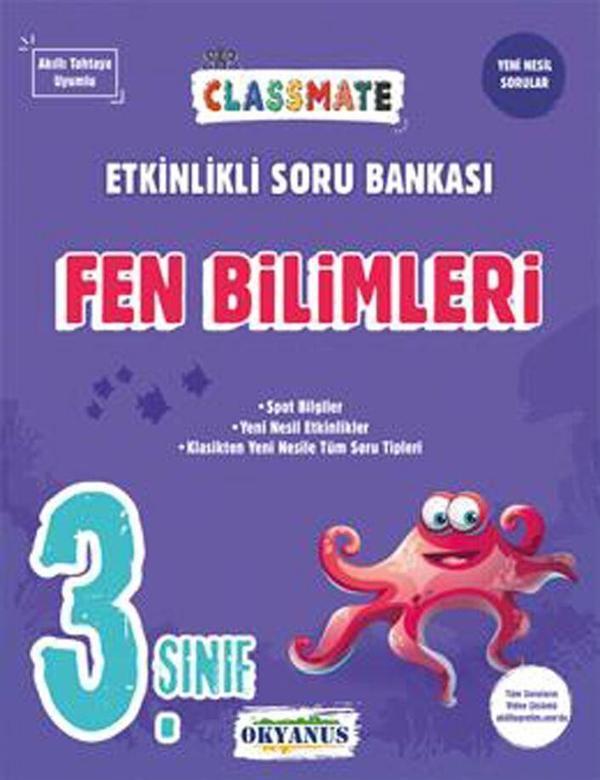 Okyanus Yayınları 3. Sınıf Fen Bilimleri Classmate Etkinlikli Soru Bankası - Okyanus Eğitim - Image 1
