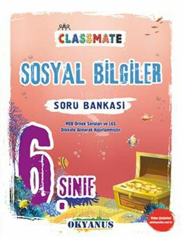 Okyanus Yayınları 6. Sınıf Sosyal Bilgiler Classmate Soru Bankası - Okyanus Eğitim - Image 1