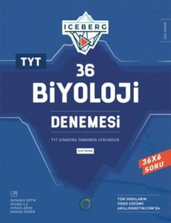 Okyanus YKS TYT Biyoloji Iceberg 36 Deneme Okyanus Yayınları - Okyanus Eğitim - Image 1