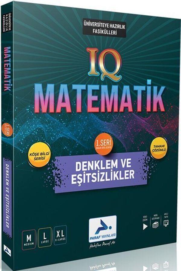 Paraf Yayınları IQ Matematik Denklem ve Eşitsizlikler 1. Seri Soru Kütüphanesi - PRF Paraf Yayınları - Image 1