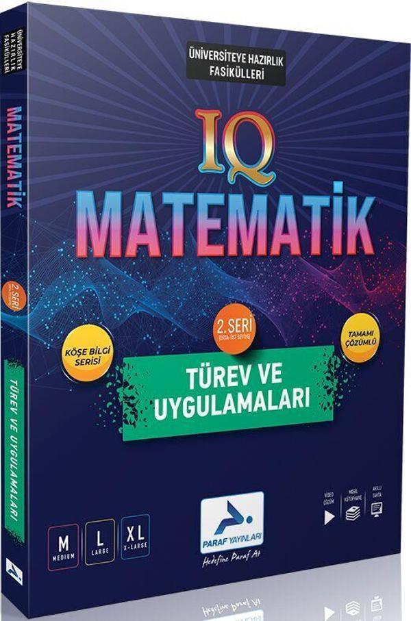 Paraf Yayınları IQ Matematik Türev ve Uygulamaları 2. Seri Soru Kütüphanesi - PRF Paraf Yayınları - Image 1