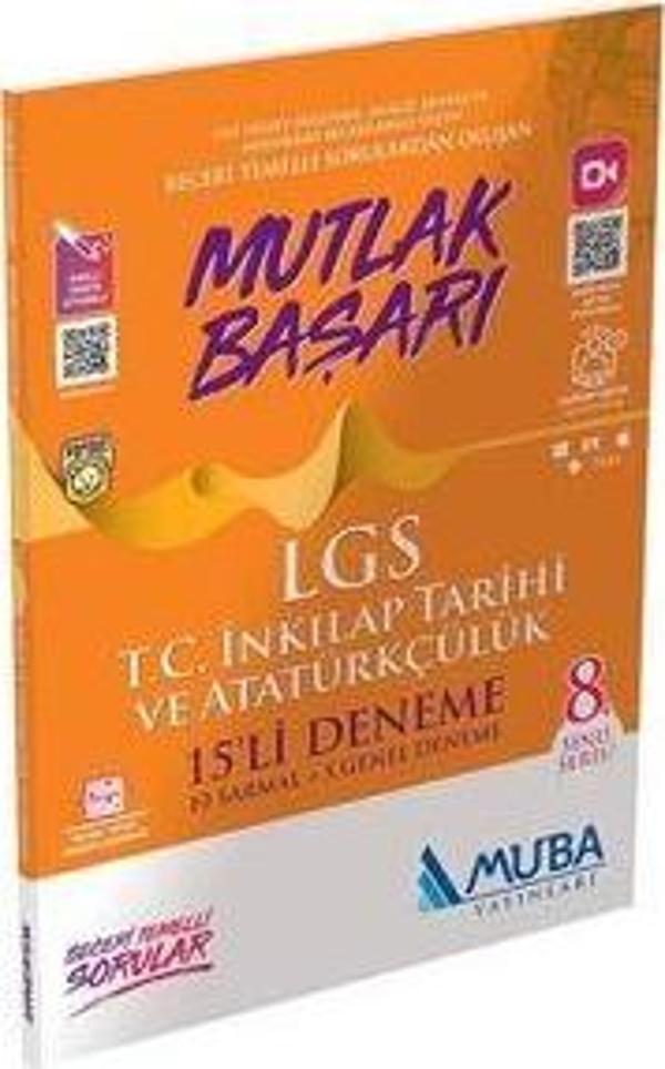 2022 Muba Mutlak Başarı Lgs Tc İnkılap Tarihi Ve Atatürkçülük 15 Li Deneme - Muba Yayınları - Image 1