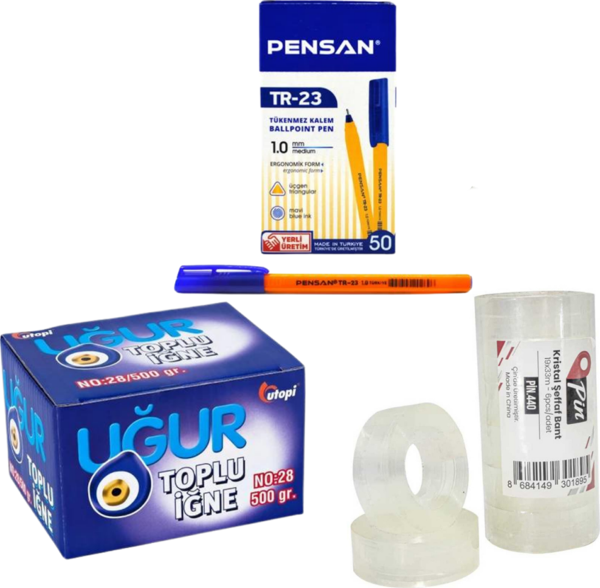 3'lü Kırtasiye Seti No=1 - Image 1