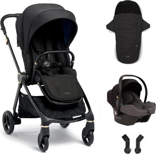 Mamas Papas Strada Cosmo Travel Sistem Bebek Arabası Black Diamond - Grey - Image 1