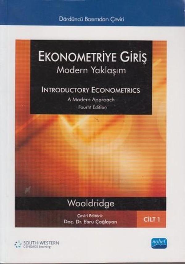 Ekonometriye Giriş 1 - Modern Yaklaşım - Nobel Akademik Yayıncılık - Image 1