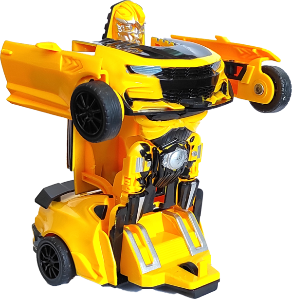 Asya Oyuncak Robota Dönüşen Araba Camaro 333-3 SARI - Image 1