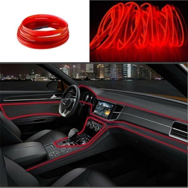 Araç Içi Torpido Ledi Şerit Led Ip Led Neon Kırmızı 2 Metre - Image 1