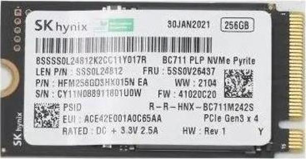 HYNIX 256GB HFM256GD3GX013N-BA  PCI-Express 3.0 M.2 SSD - Image 1
