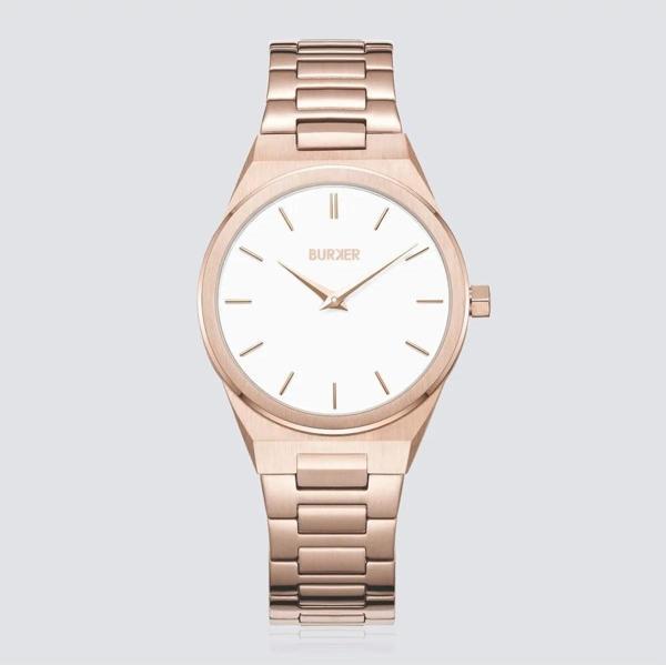  Burker  Emma Rose Gold White Kadin Kol Saati - Image 1