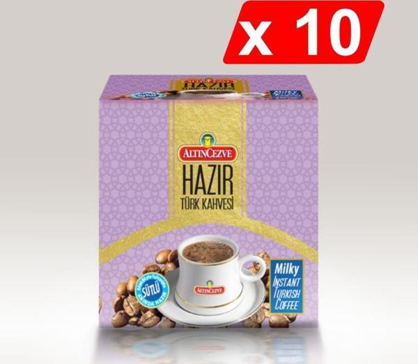 Altıncezve Hazır Türk Kahvesi Sütlü-Şekerli (20 Adet x 11 Gr) x 10 Paket - Image 1