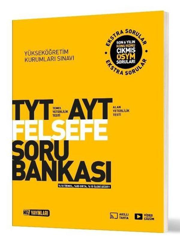 TYT - AYT Felsefe Soru Bankası - Hız Yayınları - Image 1
