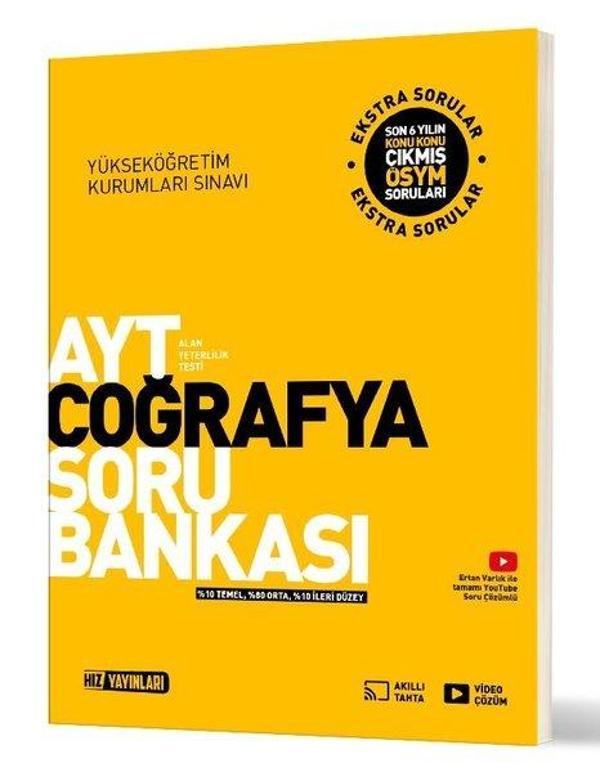 AYT Coğrafya Soru Bankası - Hız Yayınları - Image 1