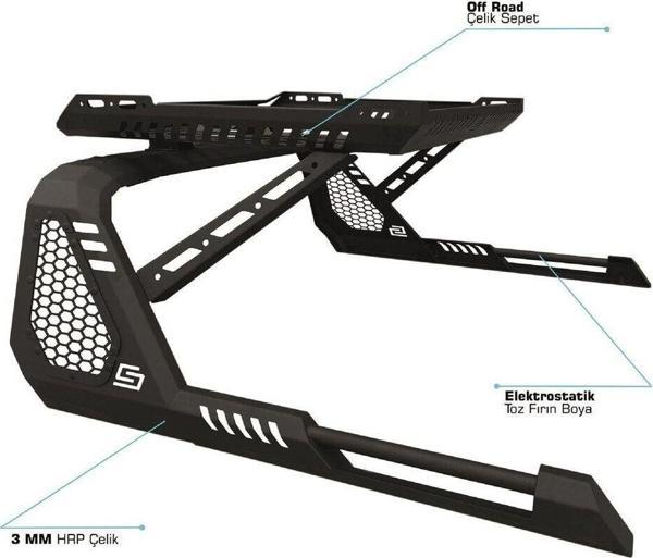 NS Nilser Auto Parts Mitsubishi L200 4 Sepetli Çelik Roll Bar 2015-2018 - Image 1