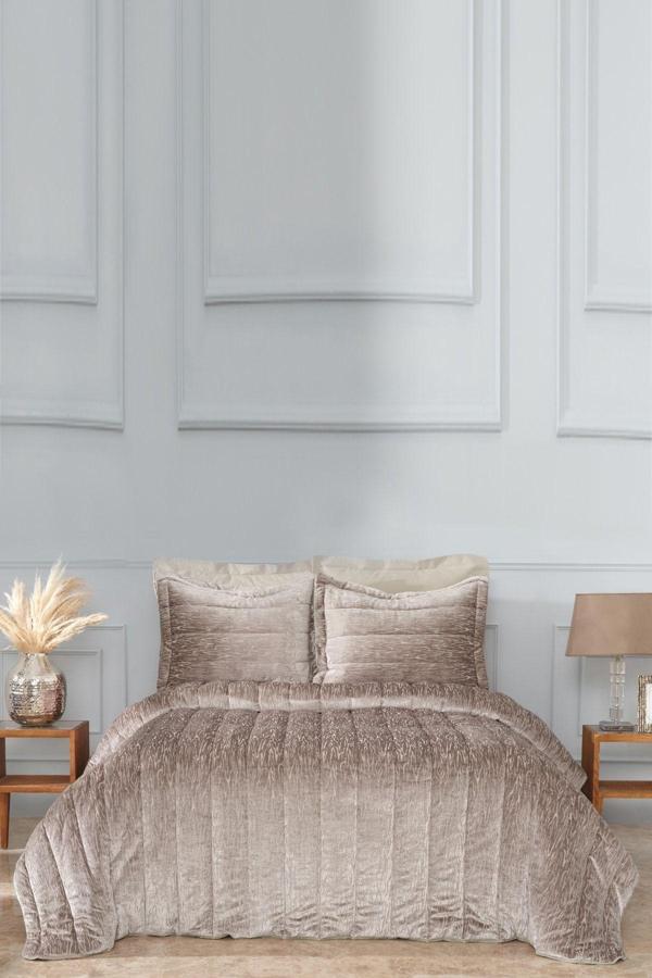 Karaca Home Alba Kahve 6 Parça Private Çift Kişilik Comfort Set - Image 1