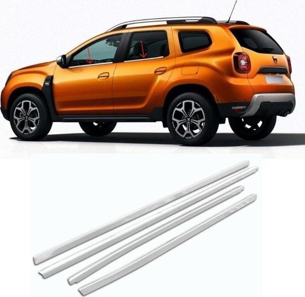 S Dizayn Dacia Duster Krom Çıta Cam Sıyırıcı 4 Parça A Kalite 2009-2018 - Image 1