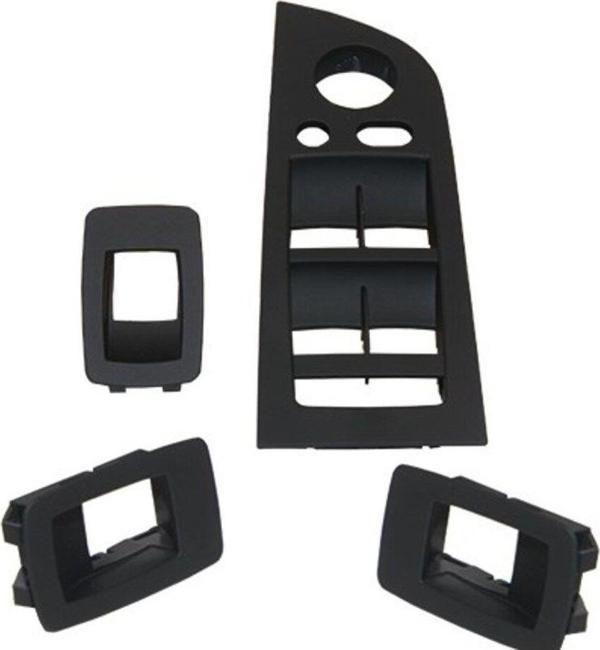 NS Nilser Auto Parts Bmw E90+LCI Set Siyah Cam Düğme Çerçeve 2005-2012 - Image 1