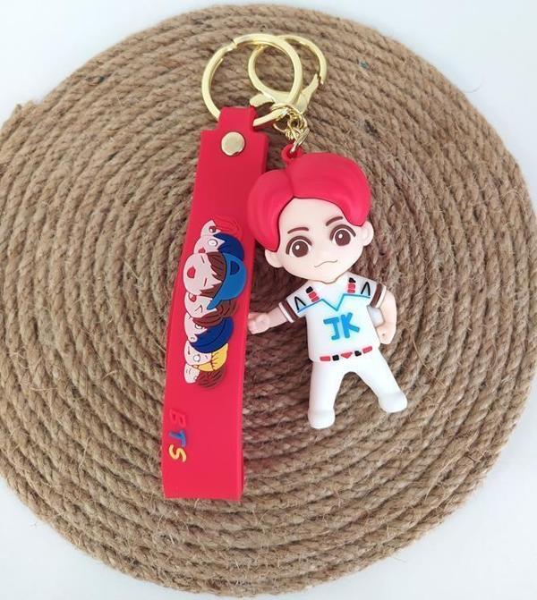 BTS Jungkook Figür Silikon Anahtarlık Çanta Süsü Oyuncak  - Image 1