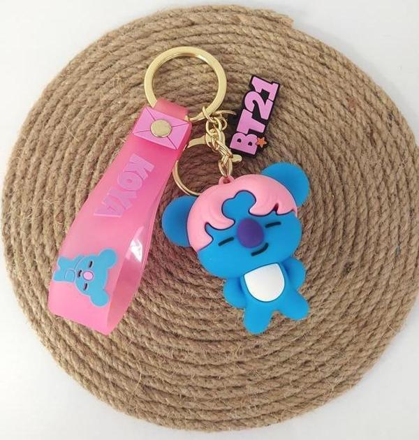 BTS Koya 3 Boyutlu Silikon Anahtarlık Çanta Süsü Oyuncak Aksesuar  - Image 1