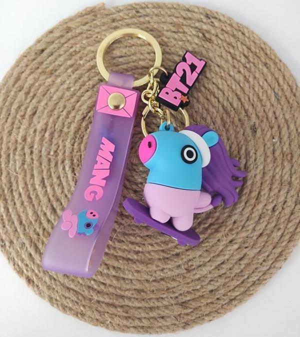 BTS Mang Silikon Anahtarlık Çanta Süsü Oyuncak Araba Süsü - Image 1