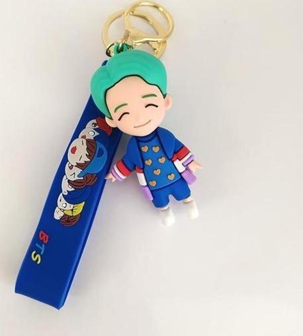 BTS RM Karakter Figür Silikon Anahtarlık Çanta Süsü Oyuncak  - Image 1