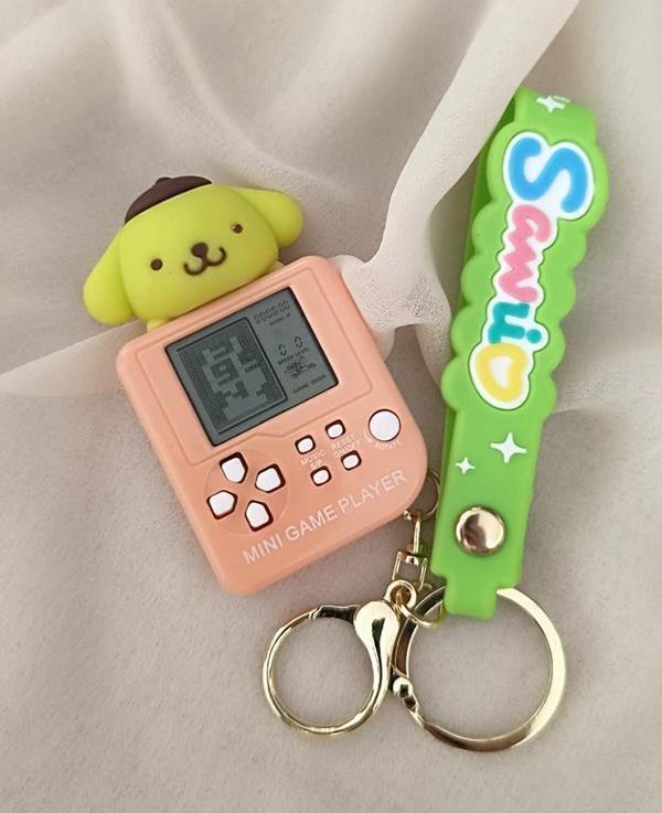 Anahtarlık Sanrio Pompompurin Mini Game Tetris Oyun Konsol Anahtarlık - Image 1