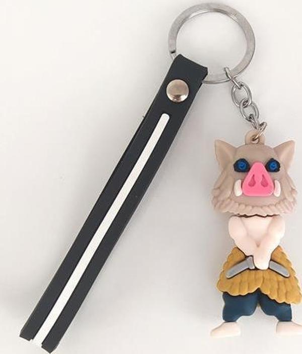 Demon Slayer Kimetsu No Yaiba Figür Silikon Anahtarlık Çanta Süsü Oyuncak - Image 1