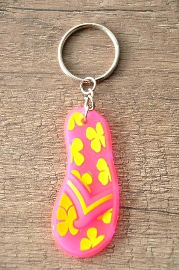 Anahtarlık Sevimli Flip Flop Terlik Figürlü Anahtarlık 5974 - Image 1