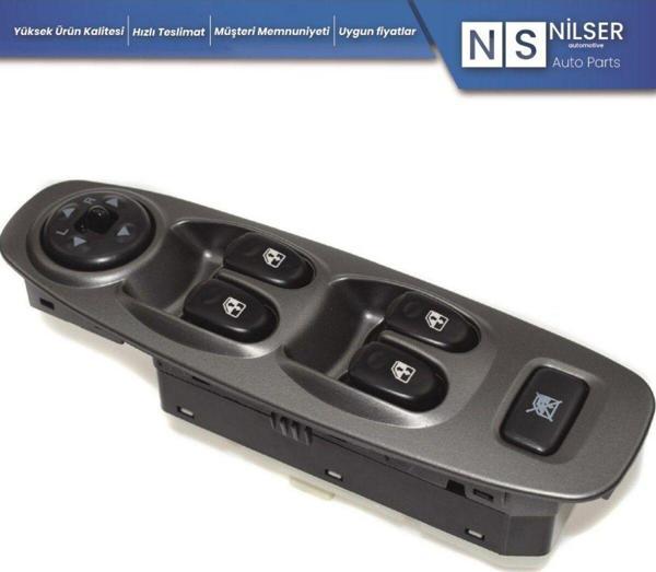 NS Nilser Auto Parts Hyundai Accent Ön Sol Dörtlü Ayna Ayarlı Cam Düğmesi 2002-2005 - Image 1