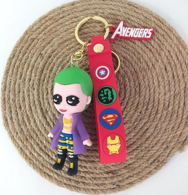 Joker Silikon Anahtarlık Çanta Süsü Oyuncak Araba Süsü  - Image 1