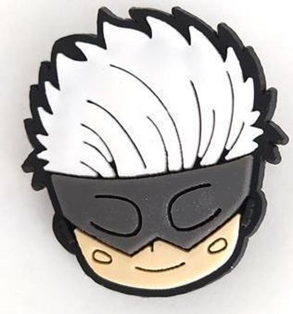 Naruto Kakashi Terlik Ayakkabı Süsü Silikon Kız Erkek Aksesuar 1 Adet Hediye   - Image 1