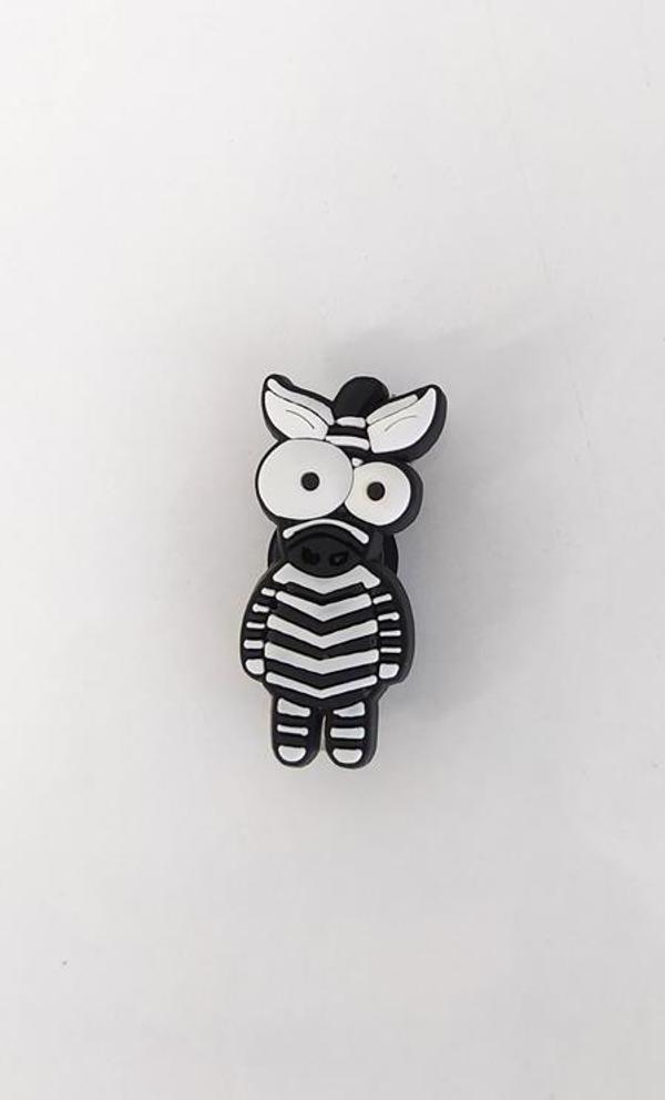 1 Adet Silikon Zebra Tekli Terlik Süsü Aksesuar - Image 1