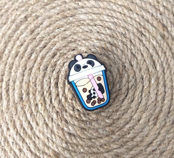 Terlik Süsü  Silikon Terlik Sandalet Tokası Panda Bardak  Aksesuar - Image 1