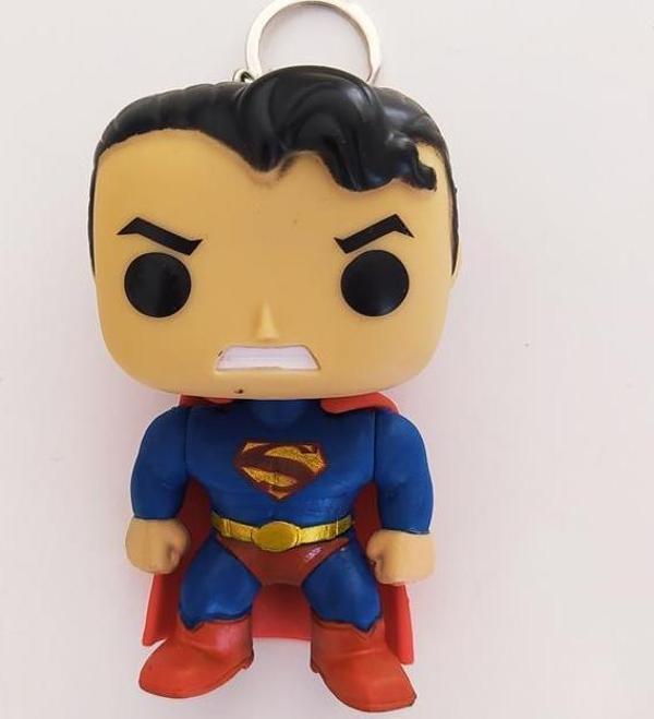 Superman Avengers Marvel Funko Pop Figür Anahtarlık Çanta Süsü 9 cm - Image 1