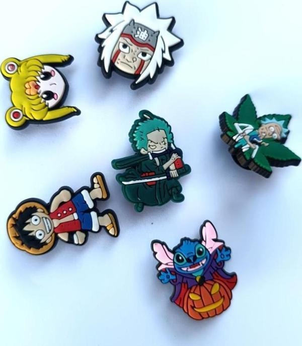 Terlik Süsü Ayakkabı Sandalet 6 Adet Karışık İthal Silikon Aksesuar - Image 1