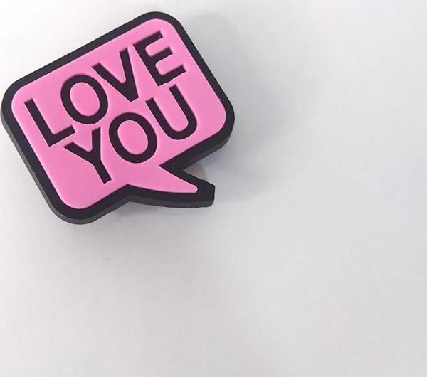 Terlik Ayakkabı Sandalet Tokası Love You 1 Adet Silikon Kız Erkek Aksesuar Hediye   - Image 1