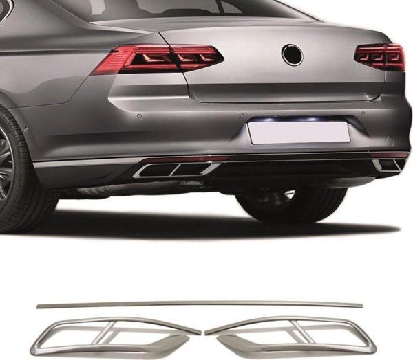 NS Nilser Auto Parts Vw Passat B8.5 Difüzör Krom Egzoz Çıta R Line 3 Parça 2019> - Image 1