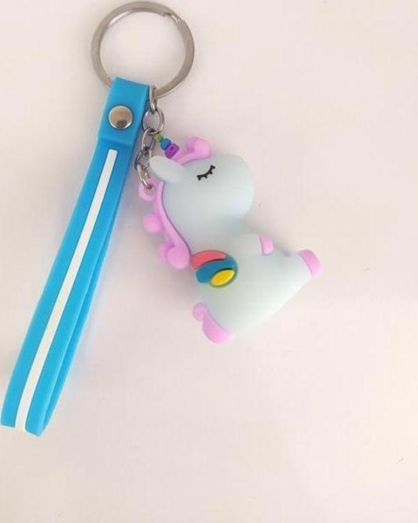 Unicorn Tek Boynuzlu At Silikon Anahtarlık Çanta Süsü Oyuncak - Image 1