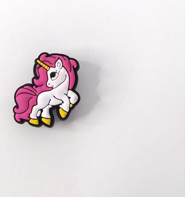 Unicorn Terlik Ayakkabı Süsü Silikon Kız Erkek Aksesuar 1 Adet Hediye   - Image 1
