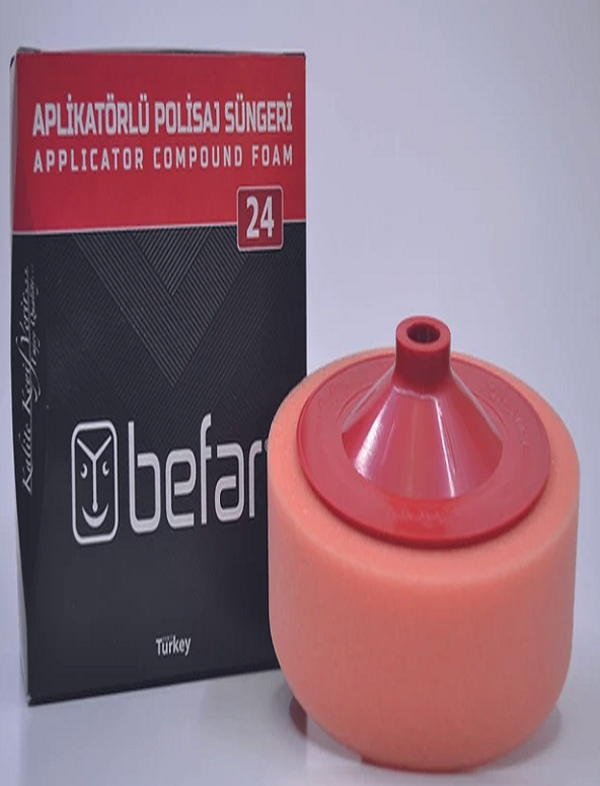 Befar Aplikatörlü Polisaj Süngeri Turuncu 150X45 O24022 - Image 1