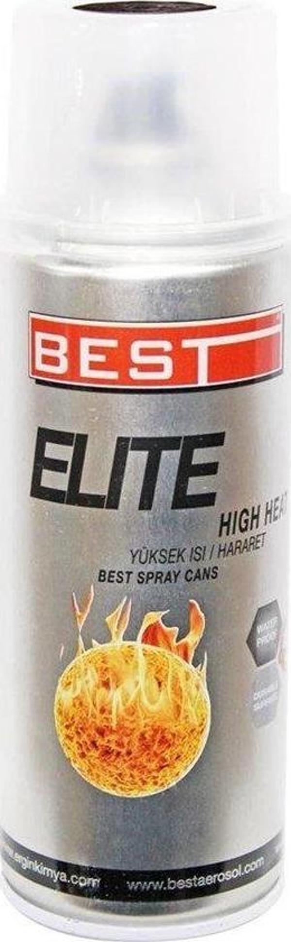 Best Elite 300C Isıya Dayanıklı Eko Siyah Sprey Boya 400 Ml - Image 1