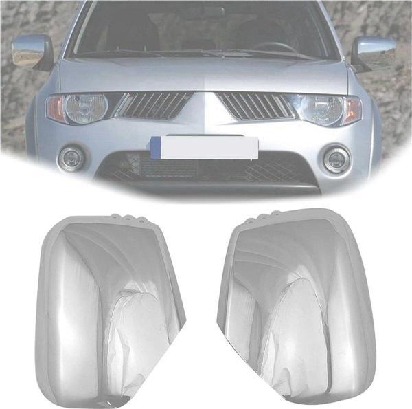 NS Nilser Auto Parts Mitsubishi L200 Dikiz Ayna Kapak Sağ-Sol Takım Krom 2006-2014 Uyumlu - Image 1