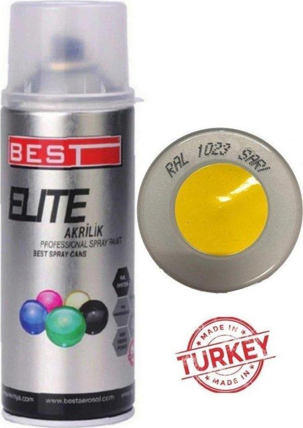 Best Elite Sprey Boya Trafik Sarı Ral1023 400Ml - Image 1