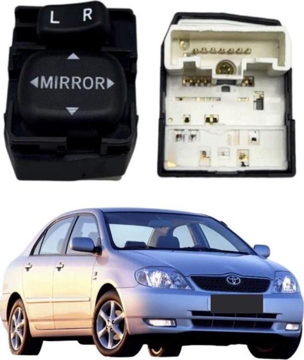 NS Nilser Auto Parts Toyota Corolla Ayna Ayarlayıcı Düğme 2002-2006 - Image 1