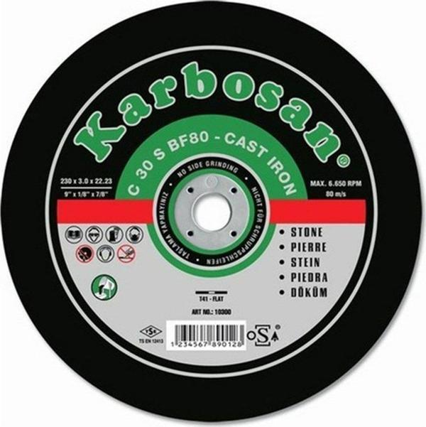 Karbosan 230X3.5X22.23 Mermer Kesme Diski 912750 (C 30 R Bf80) - Image 1